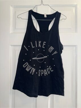 Black Racerback Tank Top with IDEAL Tag